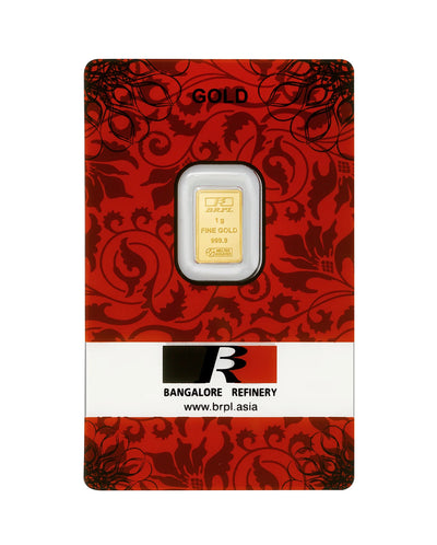 1g 24KT 999 Gold Bar– BRPL